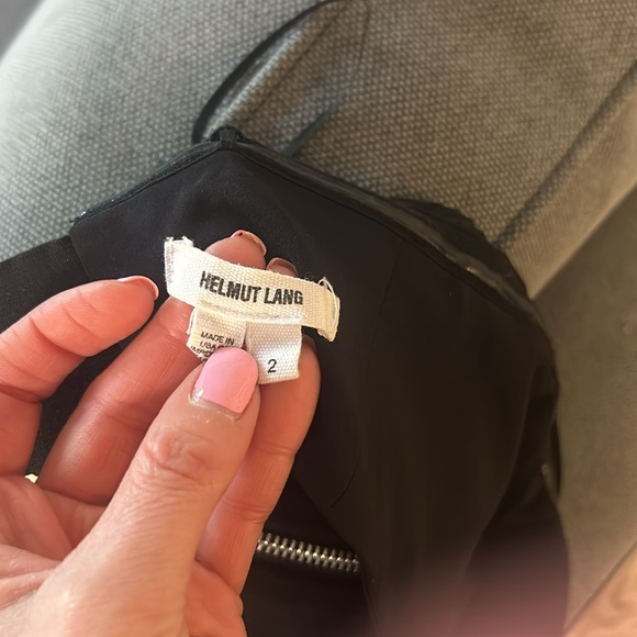 Helmut Lang Strapless Panel Black Dress - Picture 4 of 4